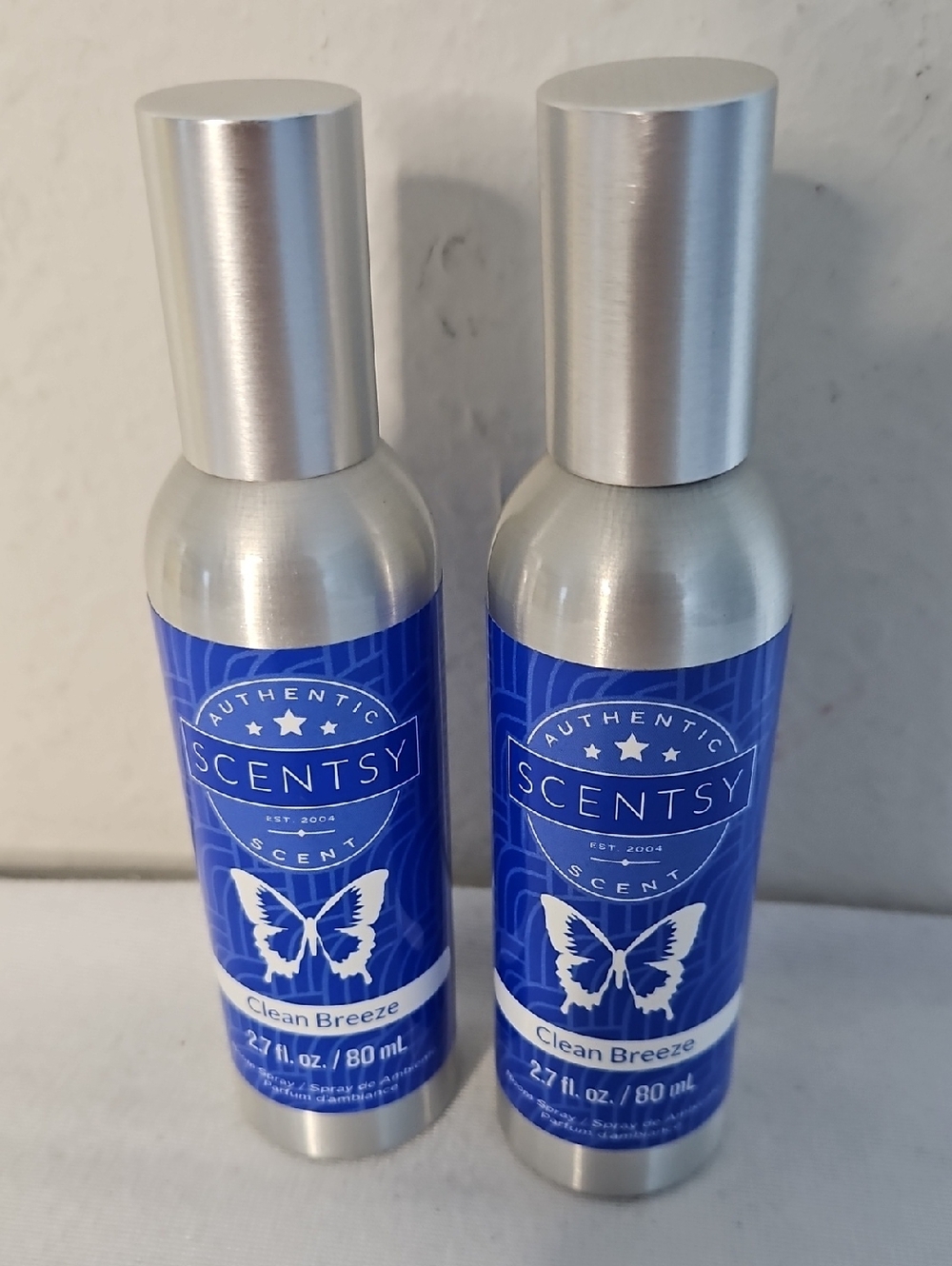 Pair Of Scentsy Clean Breeze Room Sprays